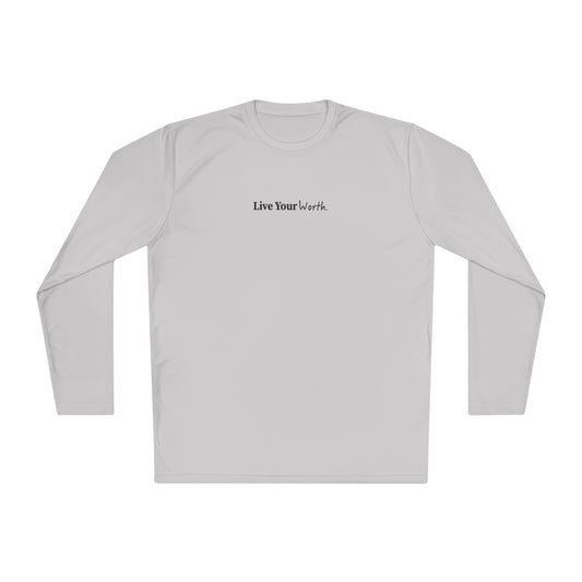 Live Your Worth Long Sleeve Tee - Black Logo