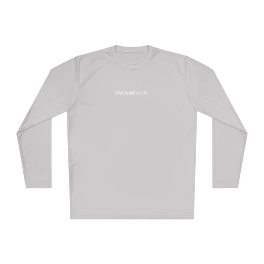 Live Your Worth Long Sleeve Tee - White Logo