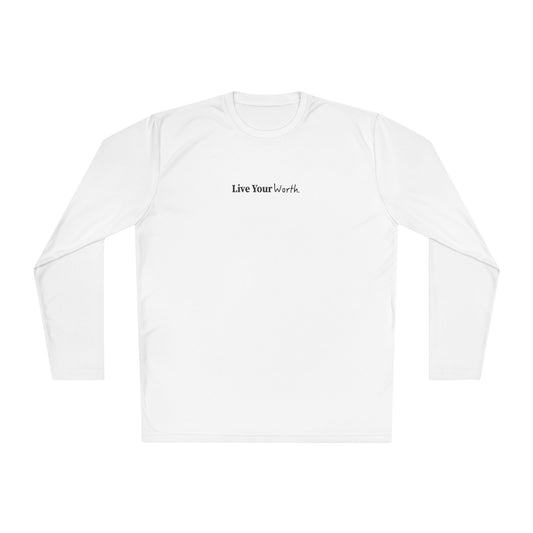 Live Your Worth Long Sleeve Tee - Black Logo